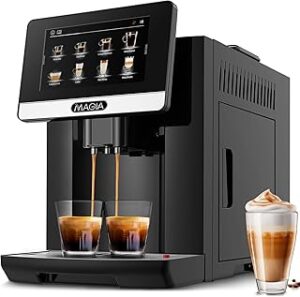 Zulay Magia Fully Automatic Espresso Machine With Grinder - 19 Customizable Coffee Options - Auto-Cleaning For Easy Maintenance - Milk-Foam System For Latte, Cappuccino, Macchiato - New Silver 2 71KwMm05BUL. AC UL320