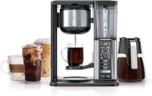 Ninja Specialty Coffee Maker, Hot & Iced Coffee, 6 Brew Styles, 8 Sizes, Small Cup to Travel Mug, 10-Cup Carafe, Fold-Away Frother, Permanent Filter, Removable Reservoir, Black, CM401 2 81BzHbm5GvL. AC UL320